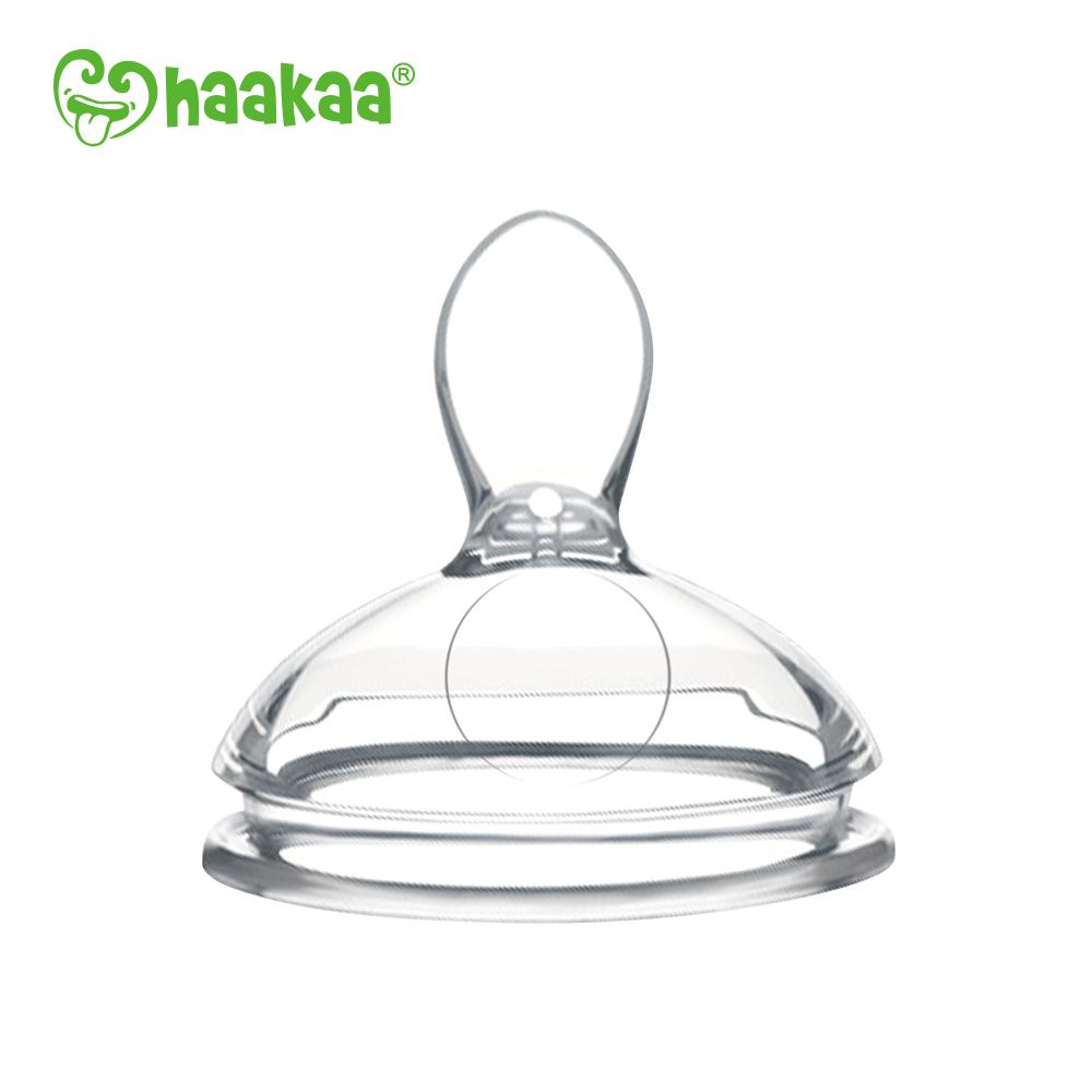 Haakaa Silicone Baby Food Dispensing Spoon with Cap 1 pk