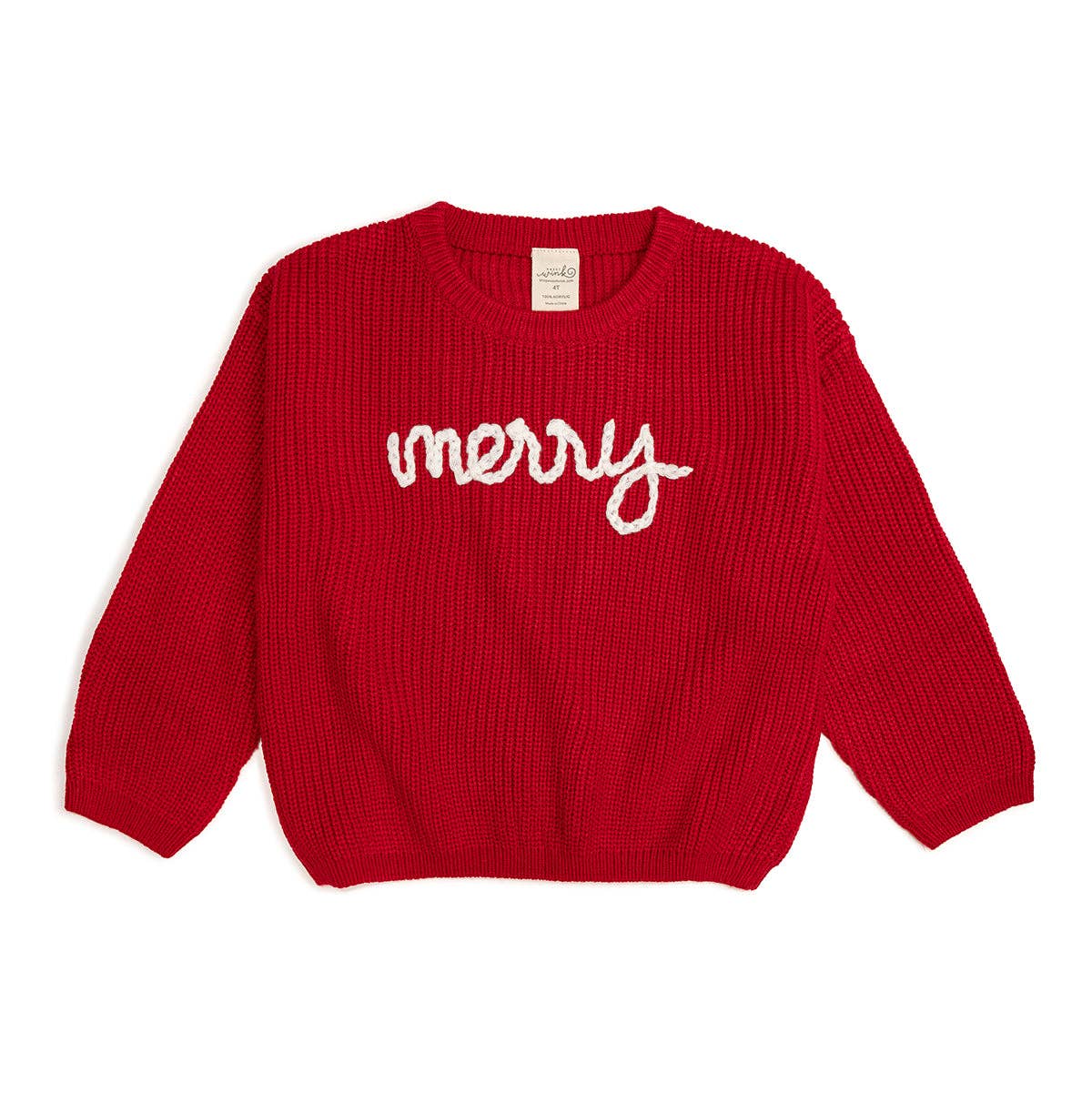 Merry Christmas Yarn Knit Adult Sweater - Holiday Sweater