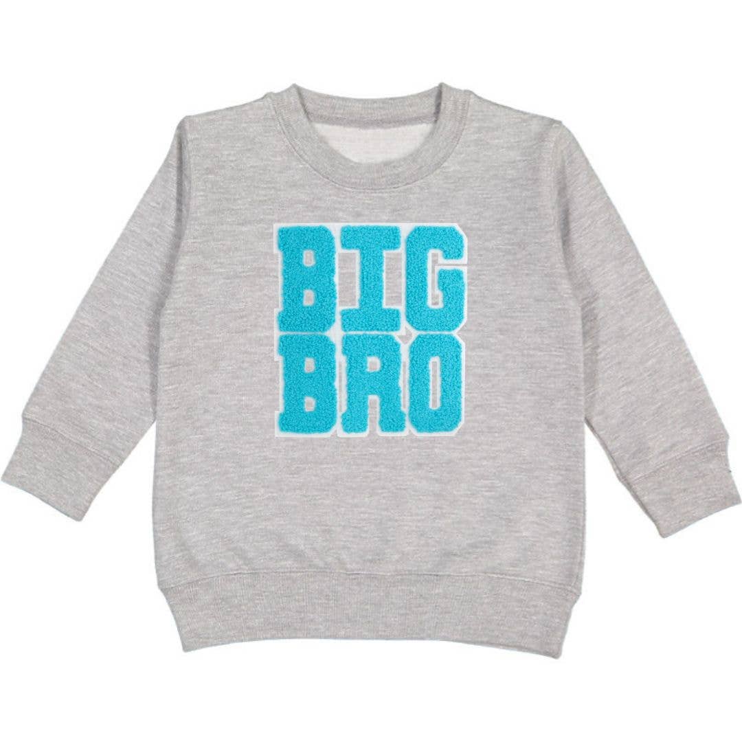 Big Bro Patch Sweatshirt - Family Fun - Birth Announcement