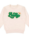 Lucky Script Patch St. Patrick's Day Sweatshirt - Kids