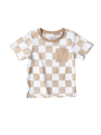 Checkered Tee  -  Boardwalk Breeze Collection