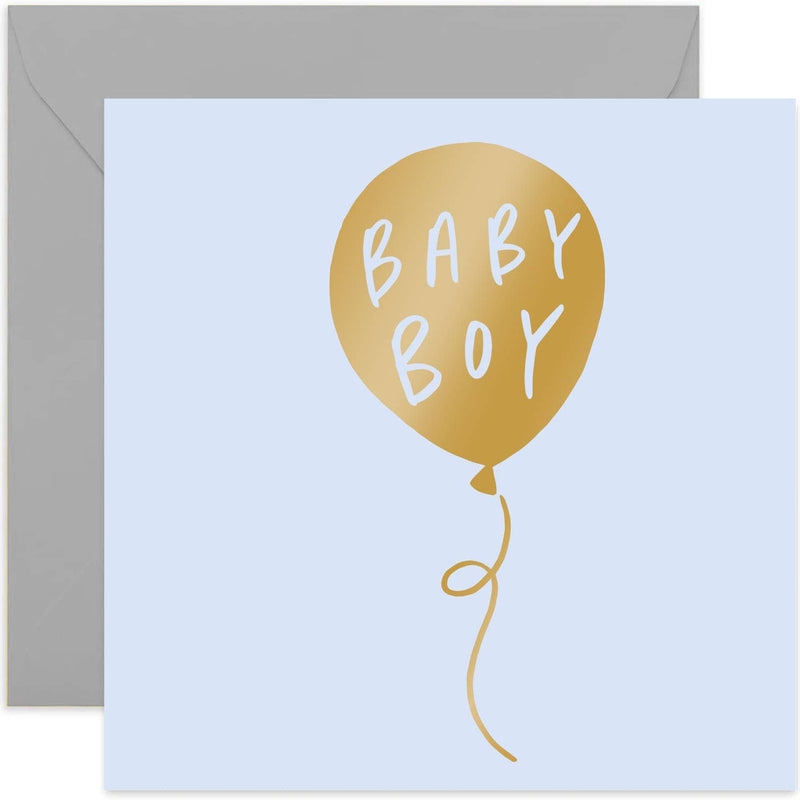 Baby Boy Balloon Card