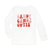 Candy Cane Cutie Christmas Long Sleeve Shirt - White