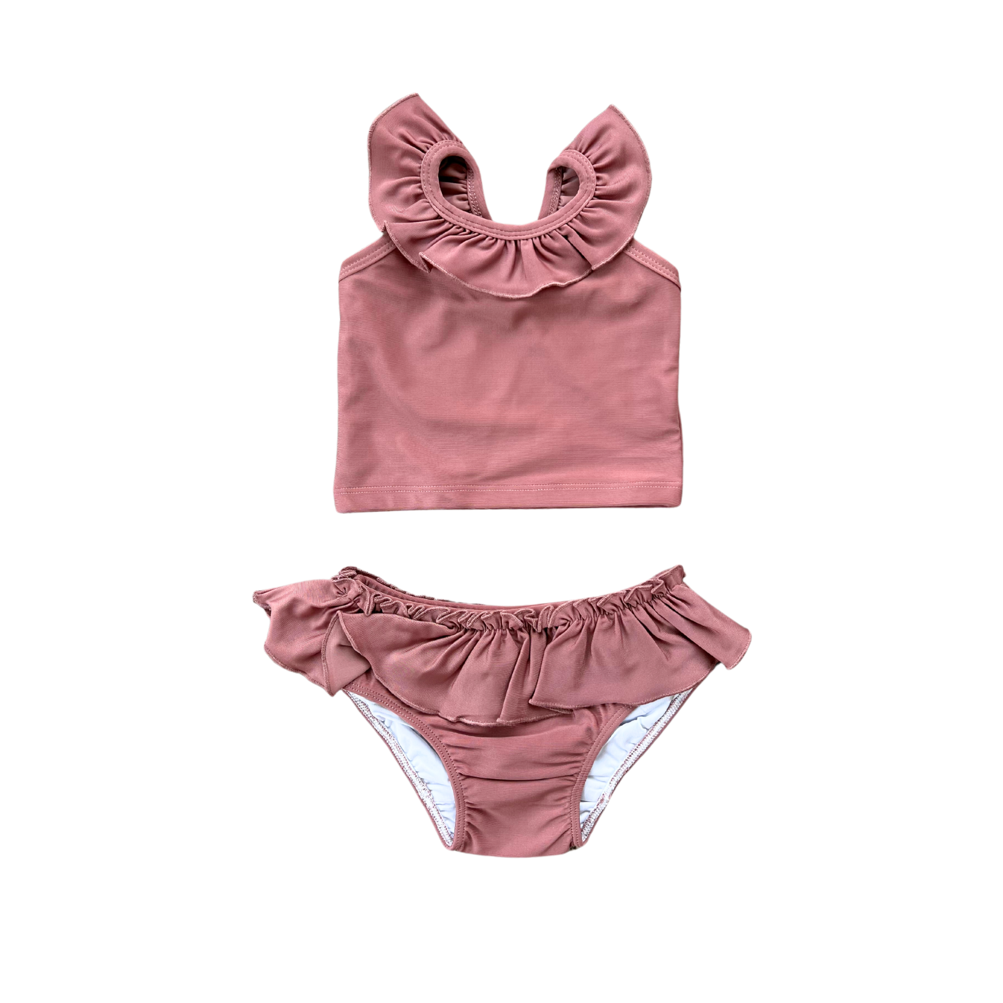 Girl's Two-Piece Tankini Swimsuit-Butterfly Garden