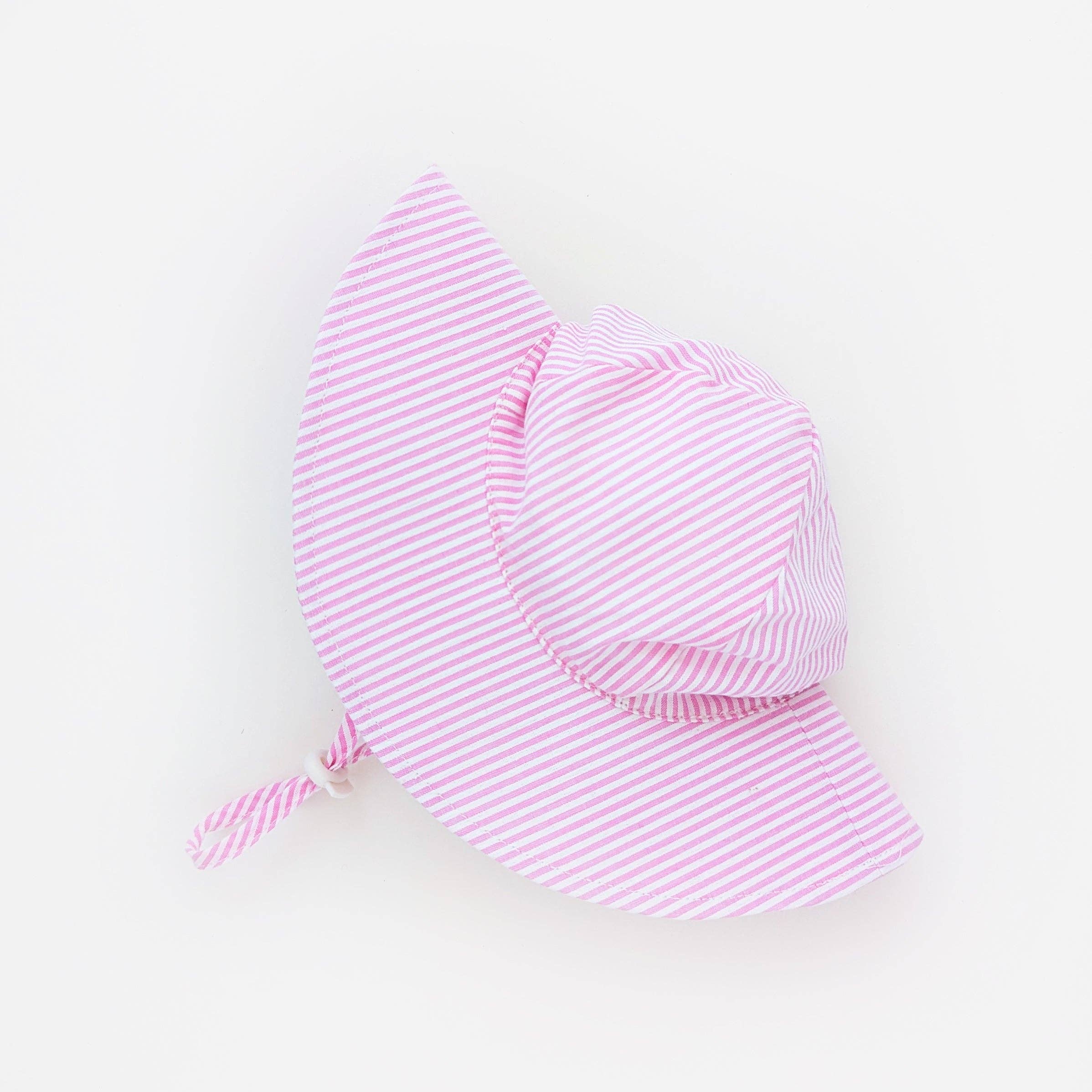 Pink Seersucker Sunhat UPF 50+ Baby & Toddler