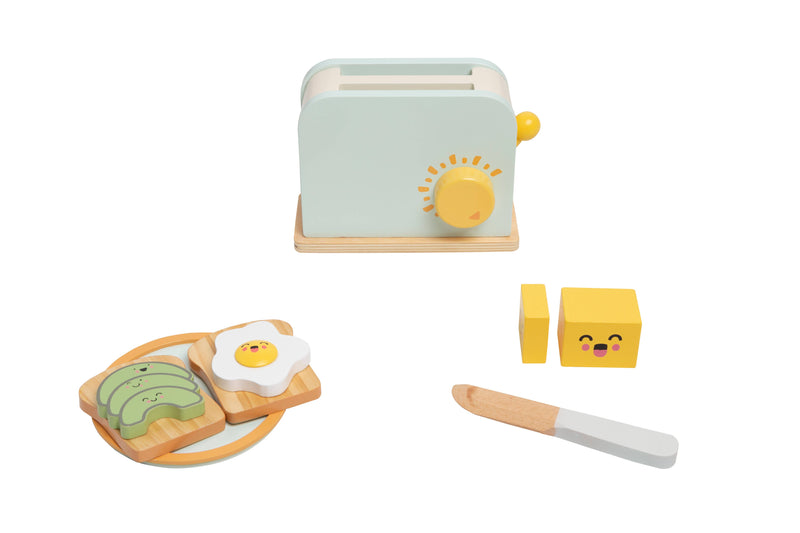 Brunch Time Wooden Toaster Set