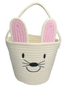 Rope Easter Basket - Cream Bunny