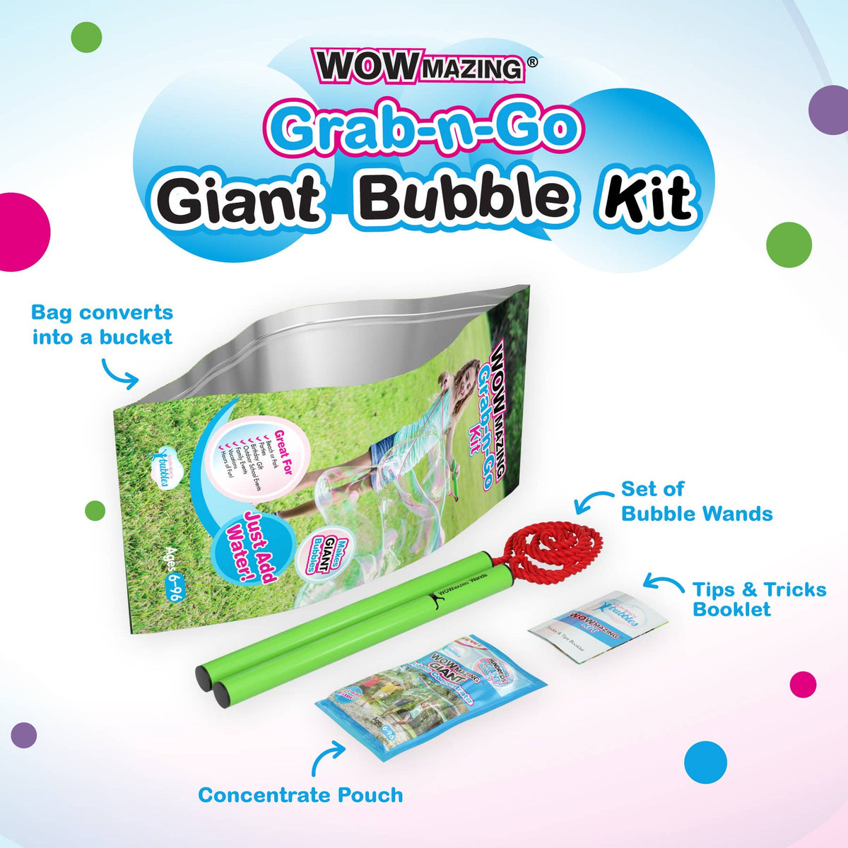 Wowmazing Grab-N-Go Bubble Kit