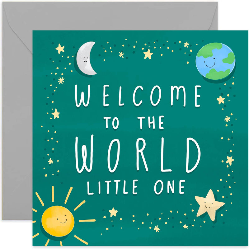 Welcome World Baby Card - New Baby Card