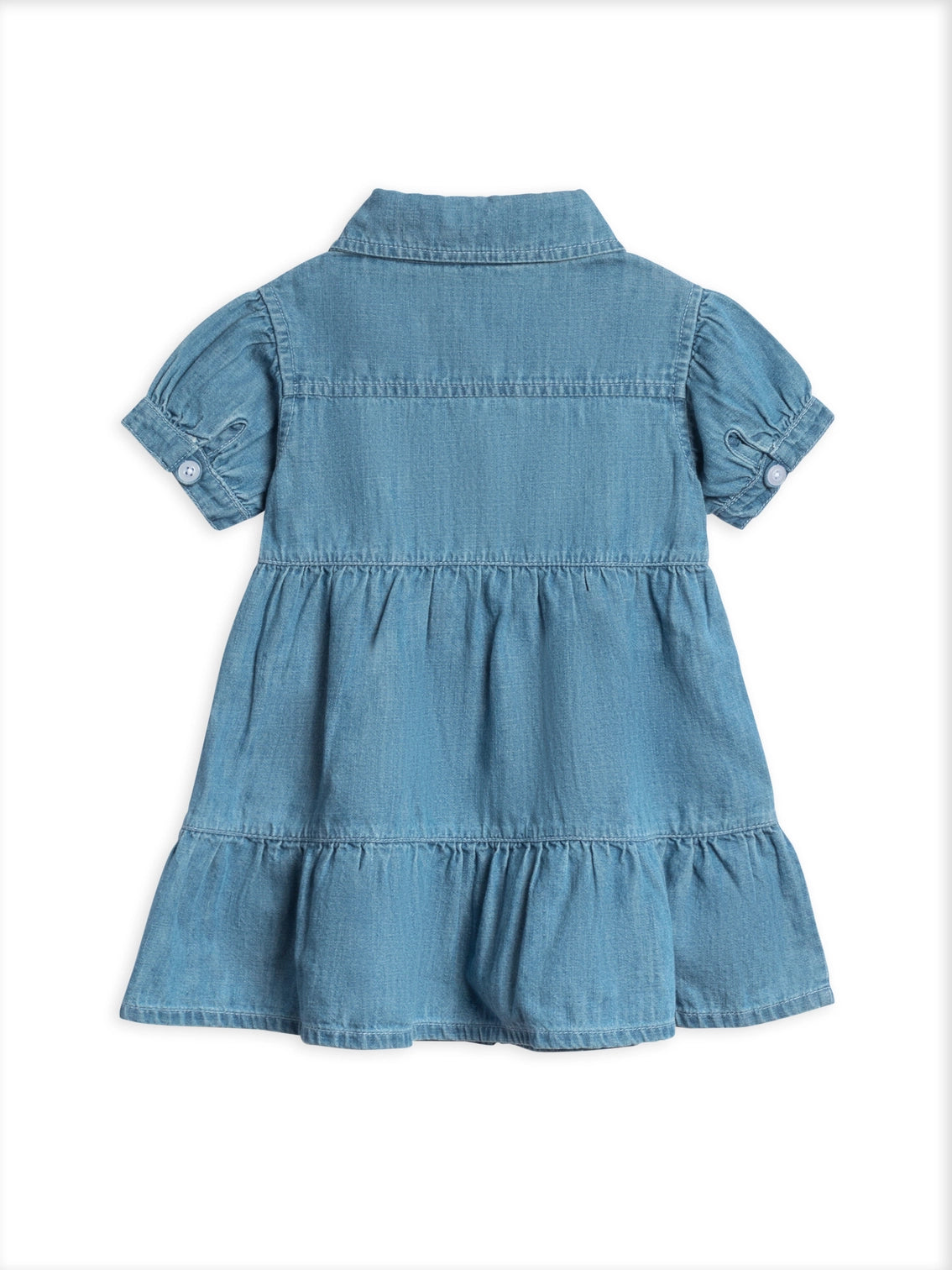 Organic Baby & Kids Pippa Chambray Short Sleeve Shirt Dress