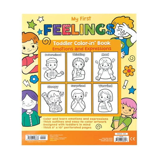 Toddler Coloring Book - Feelings