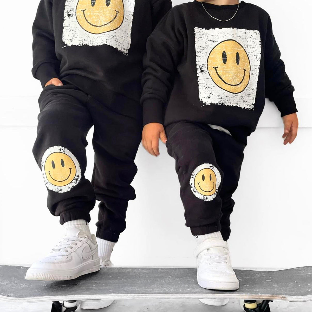 Smiley Elevated Sweatpant - Black