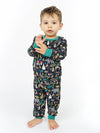 Night Forest Bamboo Long Sleeve Kids Two-Piece Pajama Pants Set