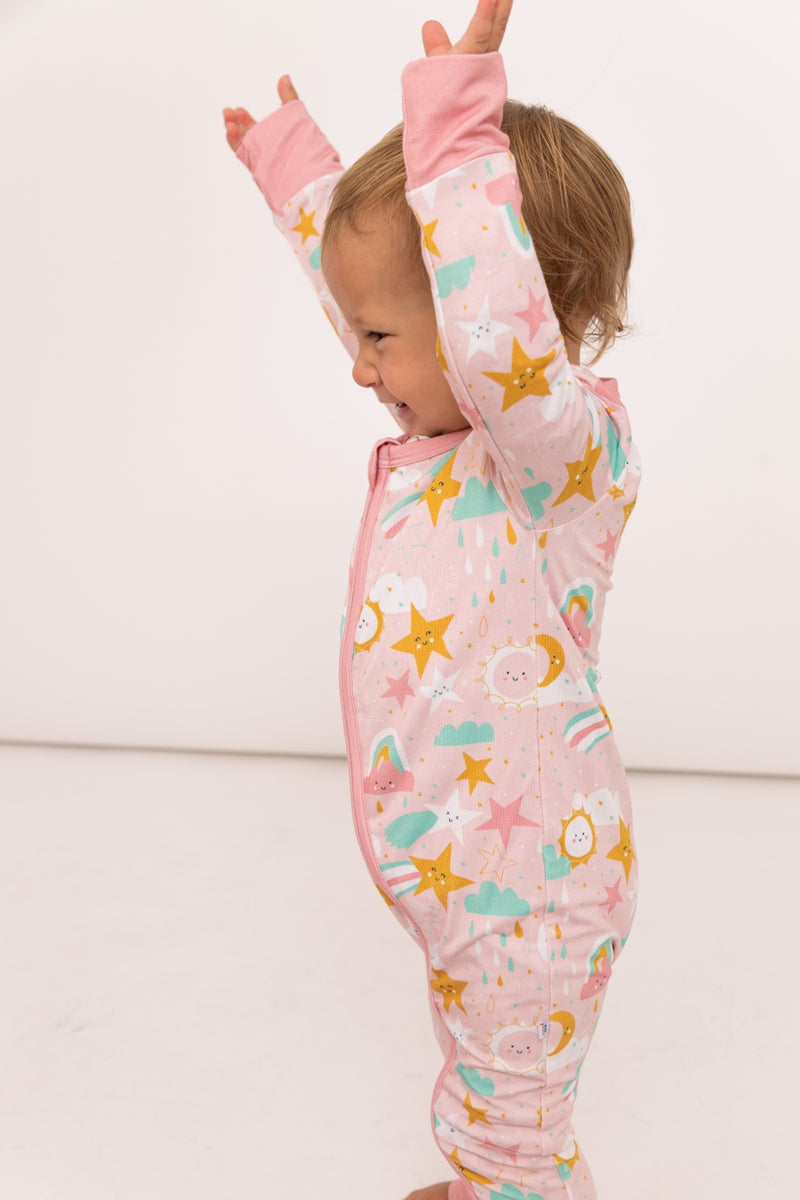 Baby Bamboo Pajamas - Convertible Sleeper  - Nova