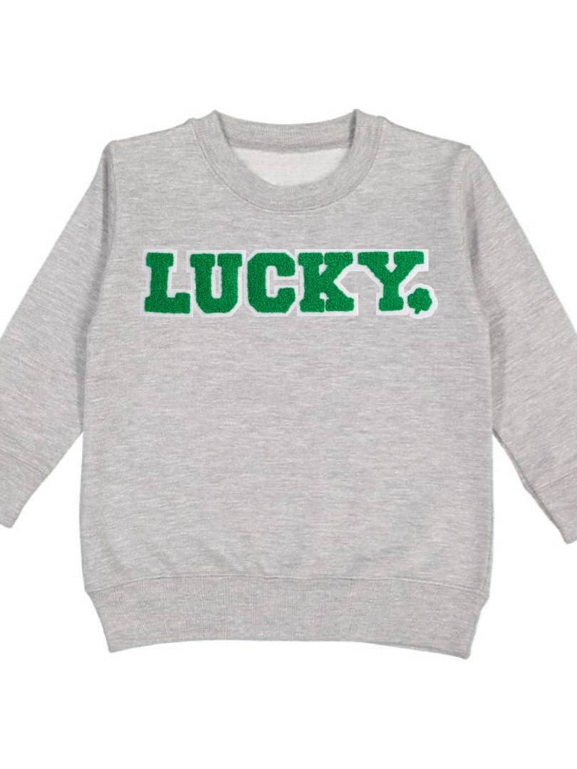 Lucky Boy Patch St. Patrick's Day Kids Sweatshirt