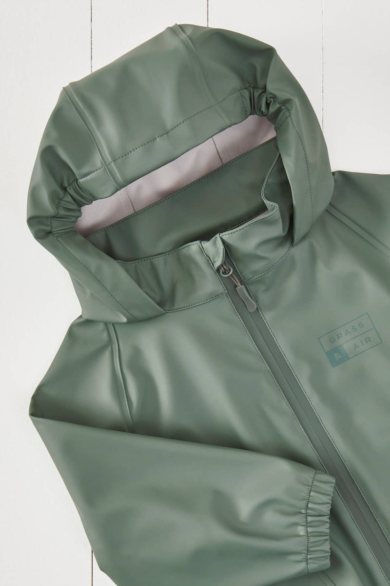 Khaki Kids Waterproof Rain Jacket