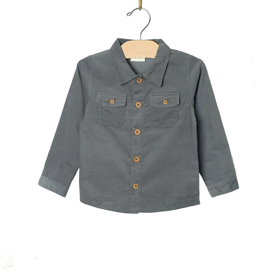 Button Up Shirt- Granite Cord