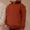 Cascade Quarter Zip Sweatshirt | Kids | Paprika