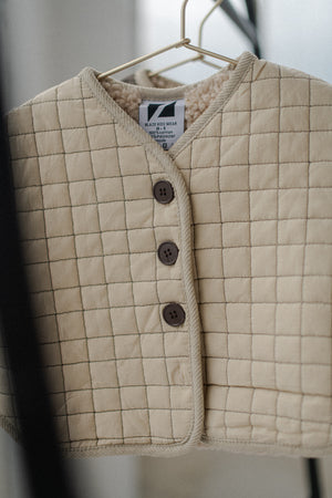 Quilted Coat | Vanilla