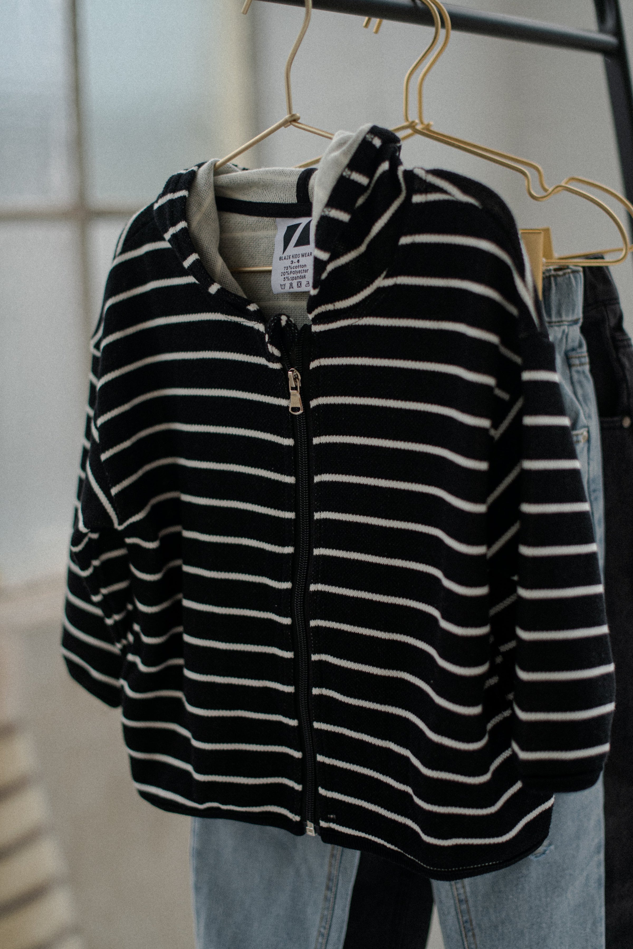 CAMP HOODIE | BLACK STRIPE