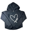 I Heart Tacoma Cropped Hoodie Adult