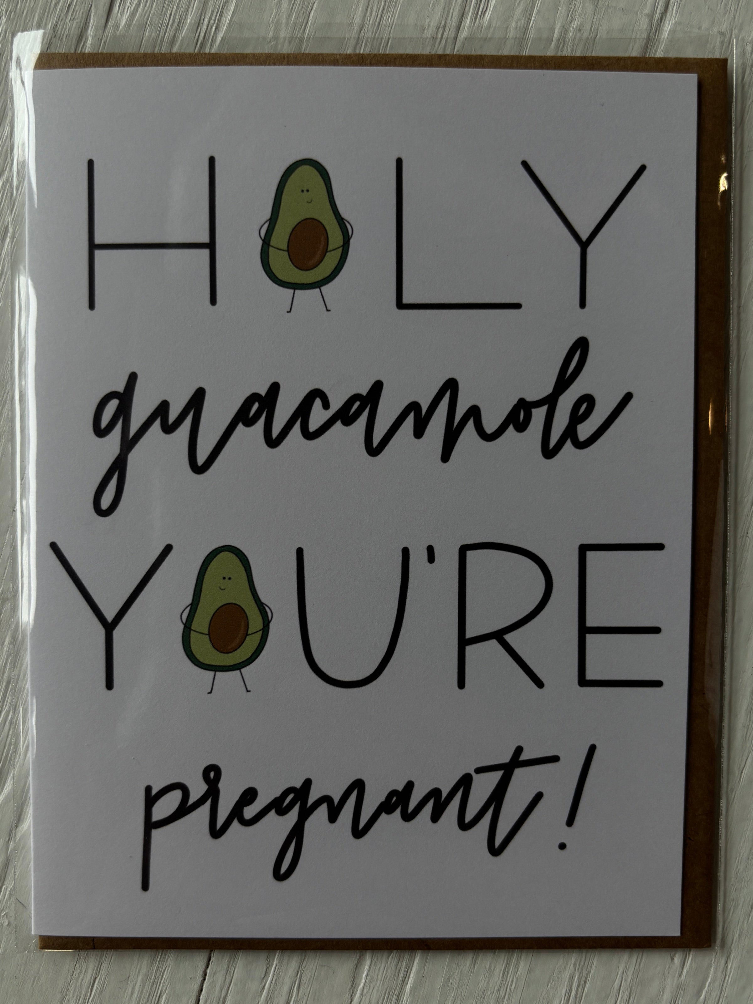 Holy Guacamole You're Pregnant Card