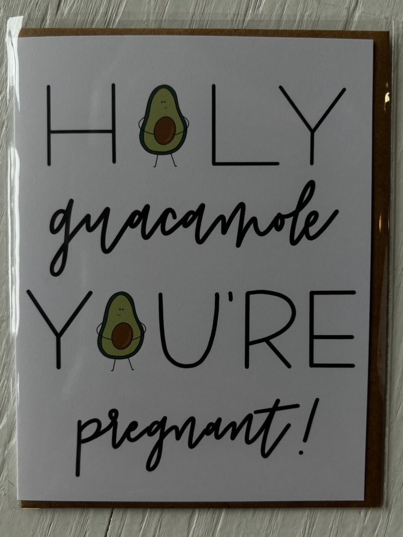 Holy Guacamole You're Pregnant Card