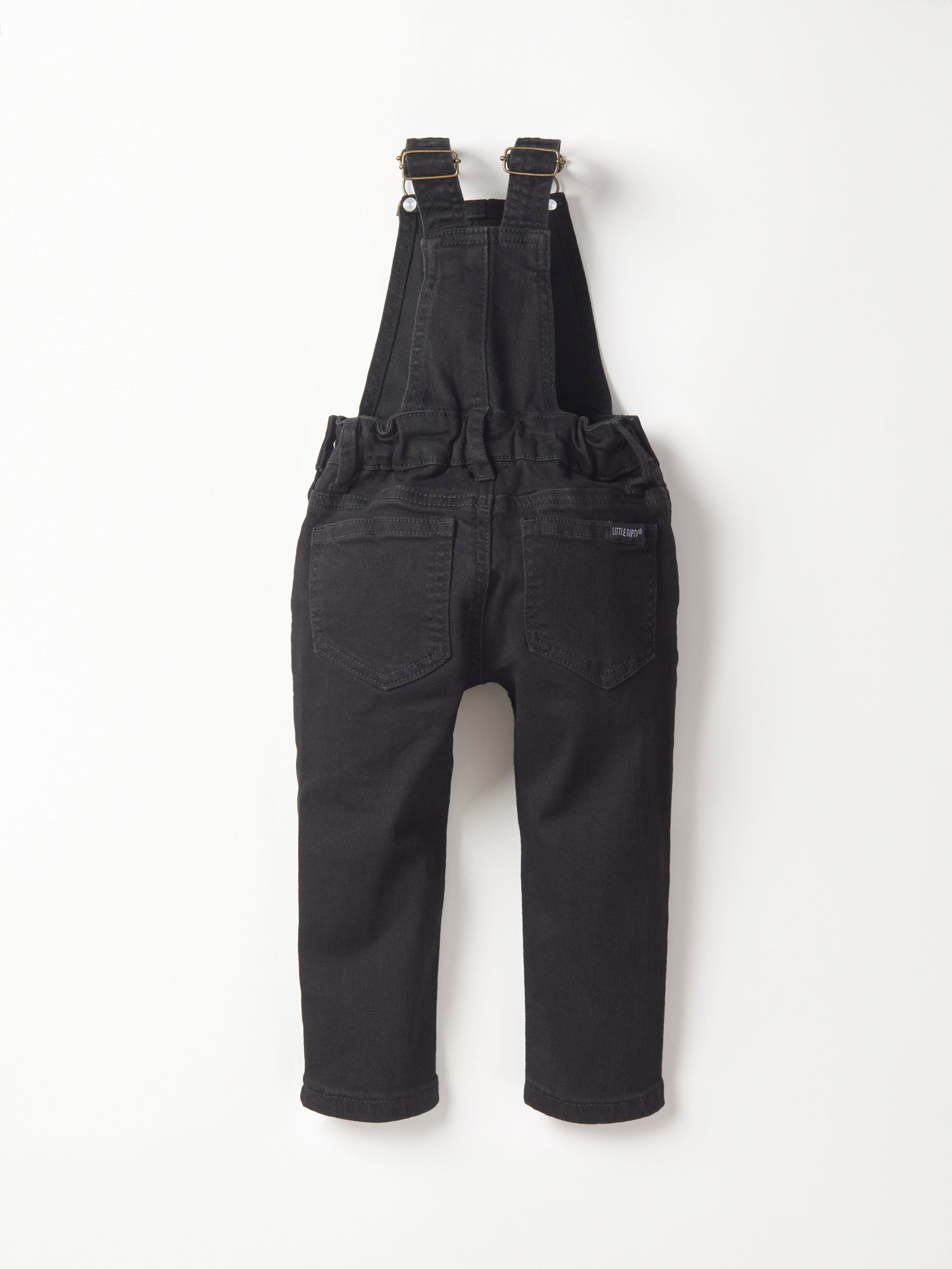 Distressed Denim Overall - Black Wash