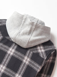 Hooded Flannel - Black