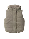 Hooded Puffer Vest - Army Green