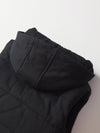 Hooded Puffer Vest - Black