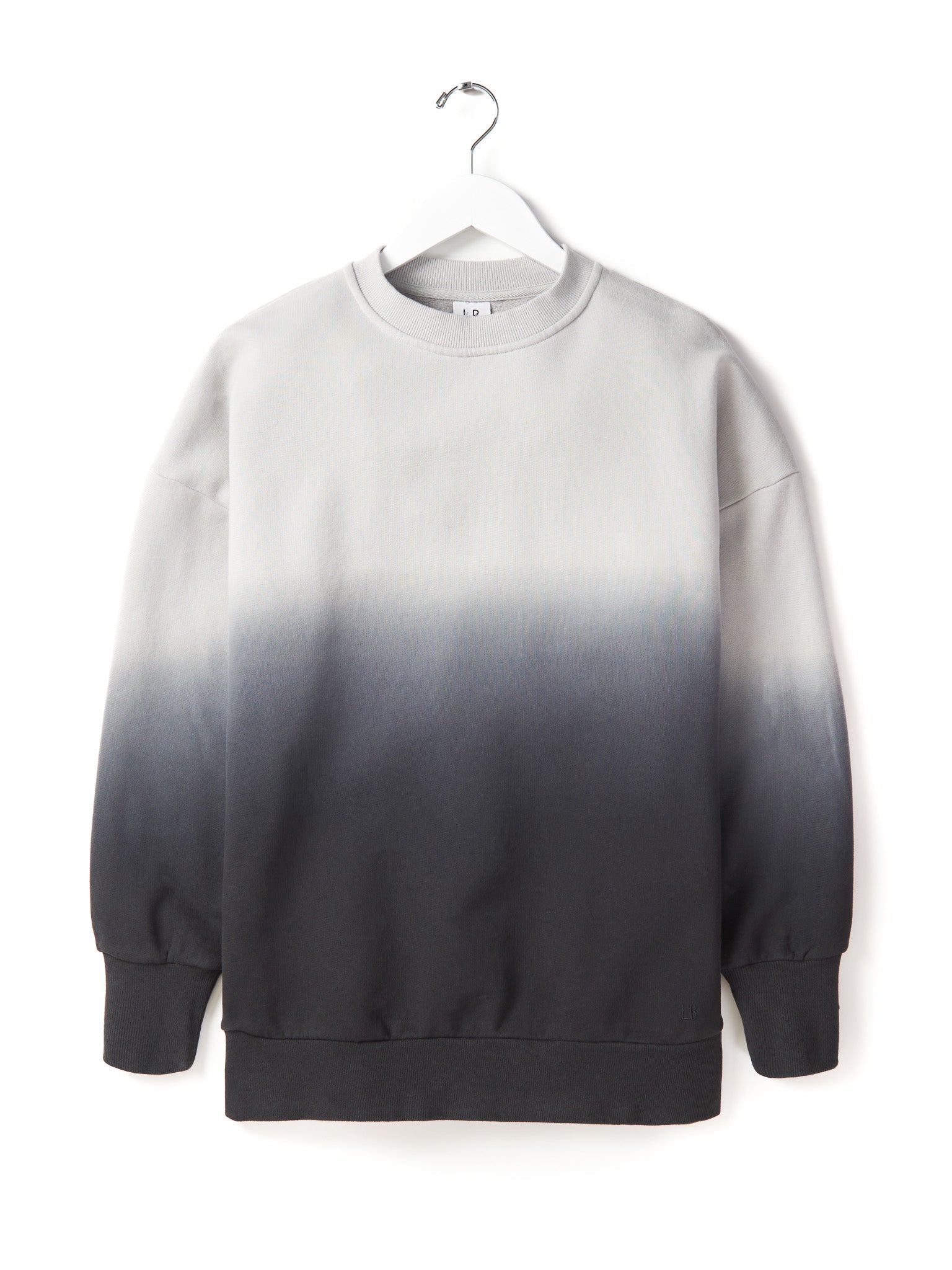 Adult Ombre Elevated Crewneck - Black