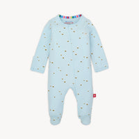 honey hill organic cotton magnetic parent favorite footie