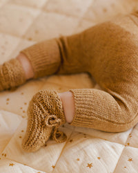 KNIT PANT || SPECKLED GOLDEN