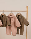 SHEARLING JUMPSUIT || BLUSH