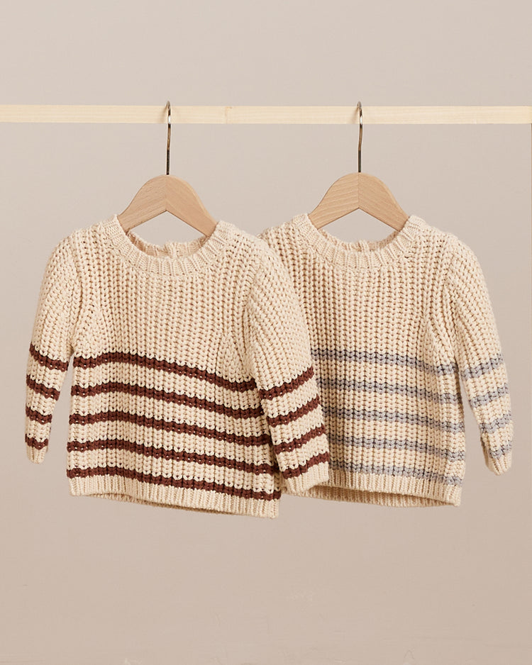 REX SWEATER || CRANBERRY STRIPE