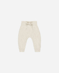 KNIT PANT || SPECKLED NATURAL