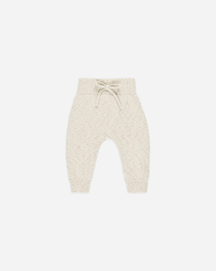 KNIT PANT || SPECKLED NATURAL