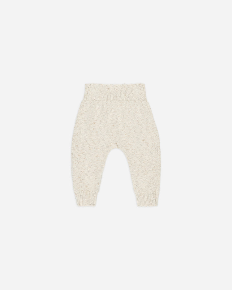 KNIT PANT || SPECKLED NATURAL