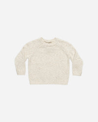 KNIT SWEATER || SPECKLED NATURAL