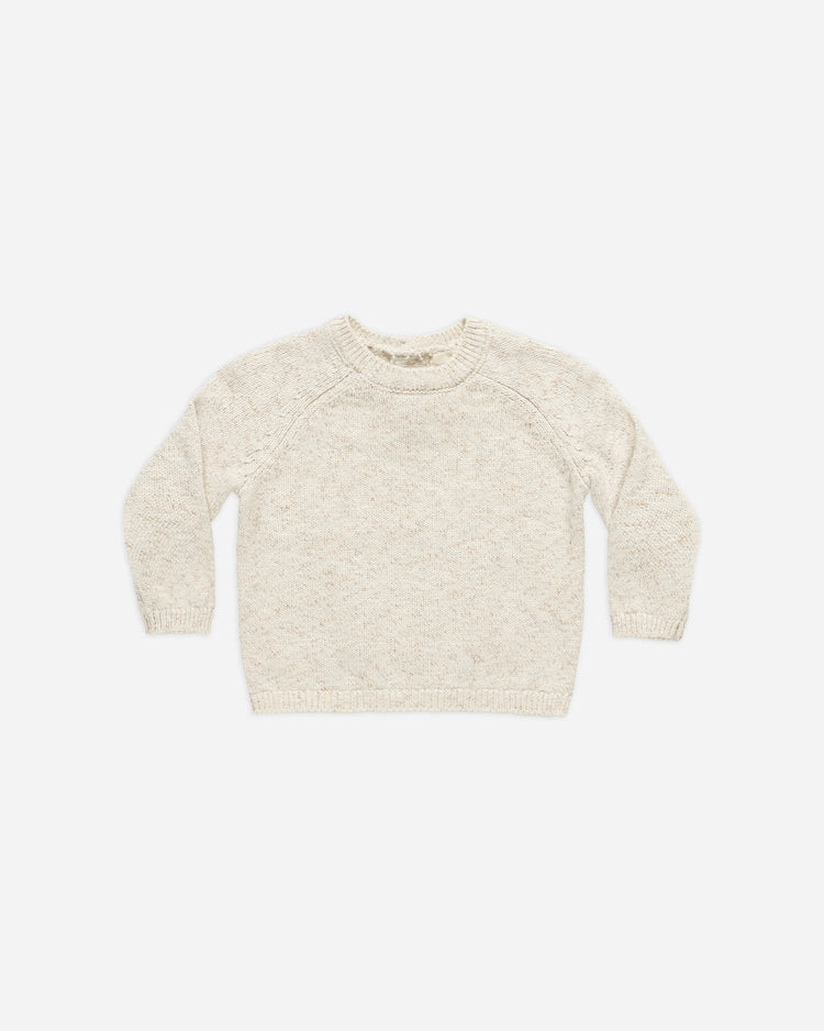 KNIT SWEATER || SPECKLED NATURAL