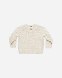 KNIT SWEATER || SPECKLED NATURAL