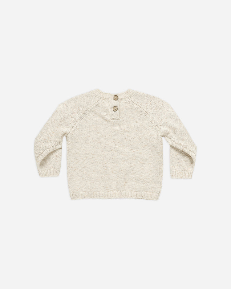 KNIT SWEATER || SPECKLED NATURAL