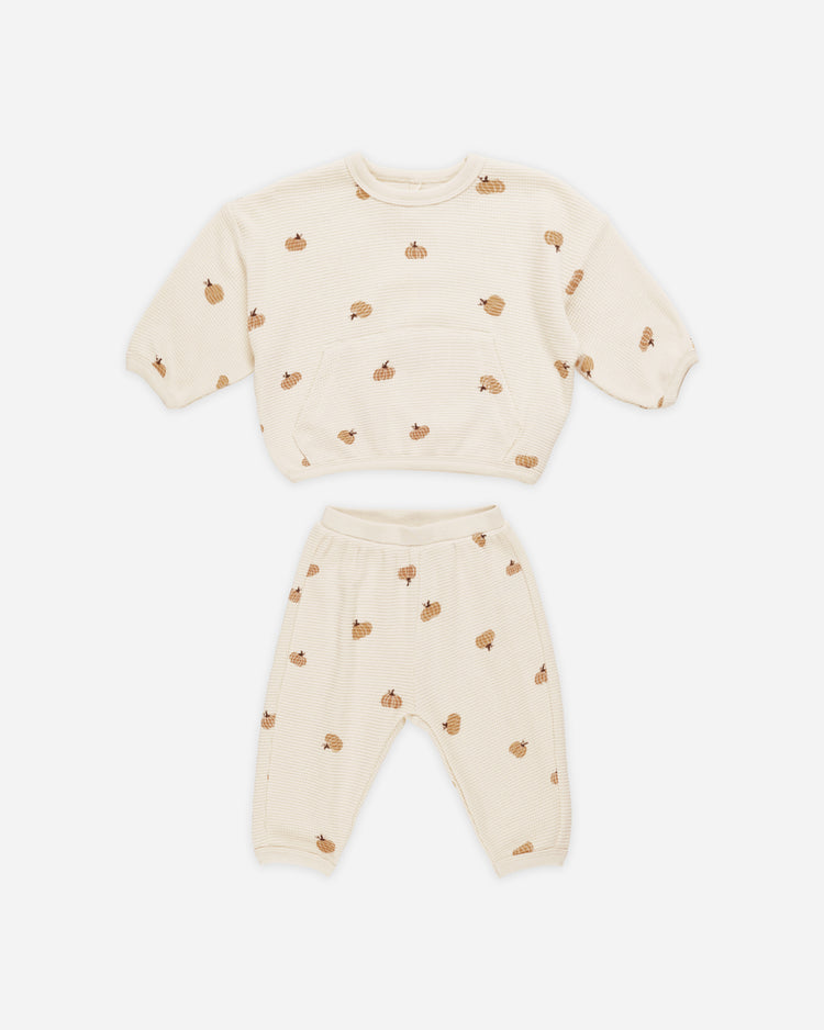 WAFFLE SLOUCH SET || PUMPKINS