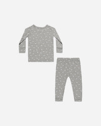 Bamboo Pajama Set || Blue Ditsy