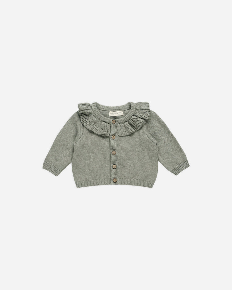 RUFFLE COLLAR CARDIGAN || BASIL