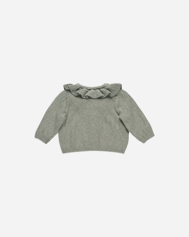 RUFFLE COLLAR CARDIGAN || BASIL