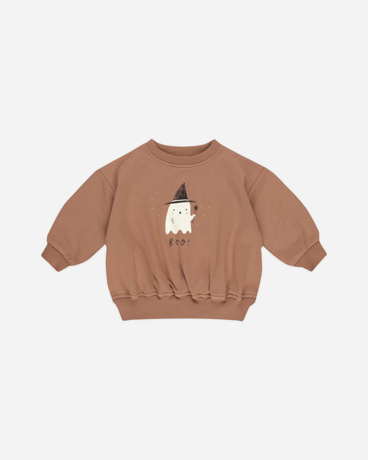 RELAXED FLEECE SWEATSHIRT || BOO