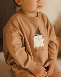 RELAXED FLEECE SWEATSHIRT || BOO