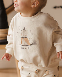 RELAXED FLEECE SWEATSHIRT || MAGIC